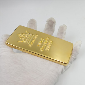泓开金品淘宝仿真金条1000克瑞士银行pamp金砖1kg实心纯铜镀足金