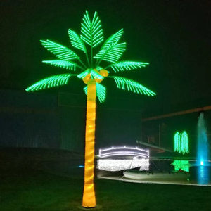 LED仿真椰子树灯户外防水装饰彩灯椰子树高仿海南椰子树发光树灯