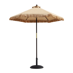 遮阳伞防晒室外折叠仿茅草摄影道具橱窗东南亚风格餐厅沙滩户外伞
