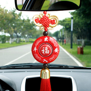平安中国结汽车挂件车用装饰品车上用品出入平安小轿车车载内饰品