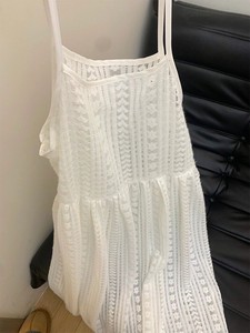 韩系叠穿蕾丝吊带裙女2024春季新款打底裙罩外搭长裙子白色连衣裙