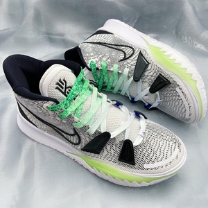 800人付款淘宝适配kyrie7ep hip-hop欧文7白黑绿 薄荷绿扎染鞋带荧