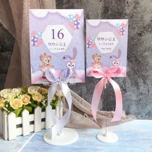 chltn800000淘宝粉色森系结婚婚礼席位卡桌卡定制手绘标志桌签流程