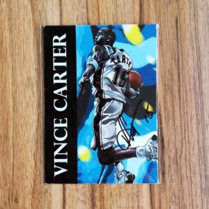 nba球星 文斯·卡特 亲笔签名卡 官方回信所得【瑕疵特价】