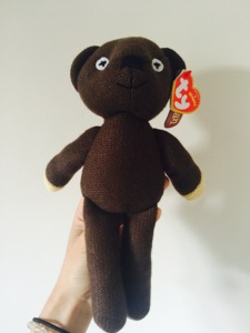 英国购正版mrbeanteddybear憨豆先生泰迪熊公仔布偶玩具周九良款