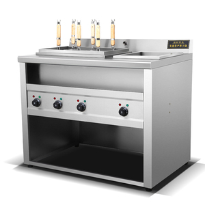 创宇 多功能商用六孔带汤池电热煮面炉 燃气6 1汤面炉子汤粉炉