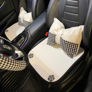 汽车坐垫四季通用夏季凉垫子通风单片后排靠背小蛮腰垫网红款ins