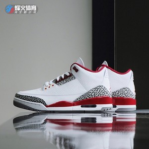 烽火体育 air jordan 3 aj3 白酒红阿姆超级碗 篮球鞋 ct8532-126