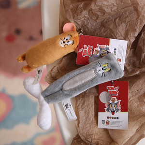 吉尼社猫和老鼠汤姆压扁正版挂件杰瑞热狗火腿沙雕毛杰瑞鼠包挂件