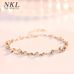 转运珠手链女纯银手镯ins小众设计手饰高级感2021年新款女生礼物