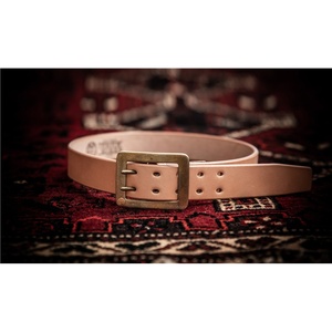 tenjin works 日本天神超重磅栃木革原色牛皮皮带手工制作日产404