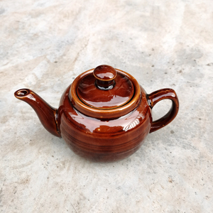 老式土陶油罐壶家用迷你小油壶厨房陶瓷用品带盖调味小瓶罐泡茶壶