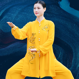 争风华太极服女新款飘逸高端太极拳表演比赛练功服装春秋季男时尚