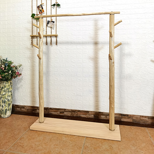 北欧实木衣帽架客厅原木风装饰挂衣架服装店民宿简约卧室衣服架子