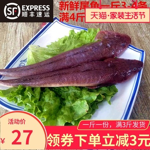 威海特产当天现捕野生鲜活牛尾鱼新鲜大辫子鱼冰鲜拐子鱼500g包邮