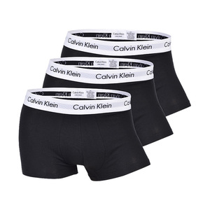 calvin klein/凯文克莱男士三条装平角内裤ck舒适男贴身四角短裤
