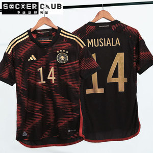 德国国家队Adidas2022客场球员版卡塔尔世界杯球衣足球队服HF1695