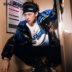 beaster x 小鬼联名小恶魔明星同款扎染渐变色潮时尚宽松休闲毛衣