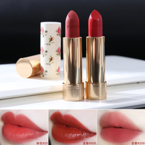 gucci古奇古驰小碎花25金管哑光口红滋润细管515 505 203 208