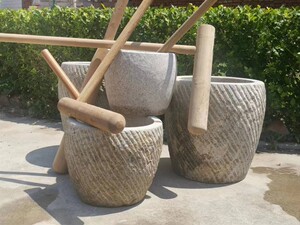 家用老式打麻糍特大号石兑窝捣辣椒打年糕传统工具石钵49人付款520