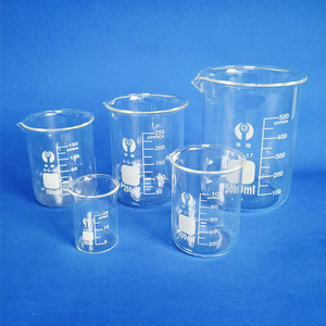环球玻璃烧杯50 100 150 250 500 1000 2L刻度量杯耐高温高硼硅料