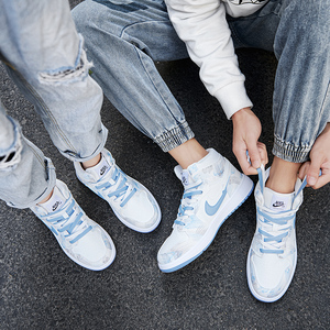 aj情侣鞋子一对情侣款春夏季新款2022爆款高帮板鞋百搭ins潮学生