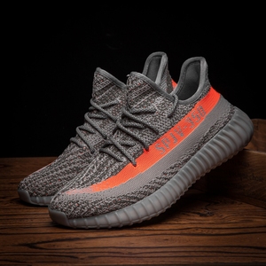 侃爷椰子kanyeyeezy夏季椰子鞋男350v2黑红白韩版潮运动休闲鞋子