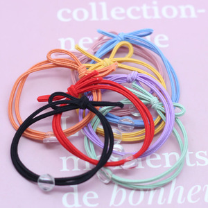 彩色透明扣发绳可爱儿童小头绳diy手工制作皮筋扎头神器发饰材料