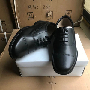 正品01皮鞋制式三接头皮鞋男夏季常服低帮三尖头真皮皮鞋