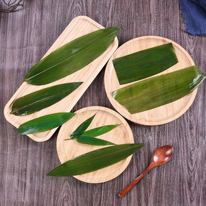 日料刺身摆盘装饰花草日式烤肉店小摆件叶子冷菜盘饰寿司竹叶粽叶