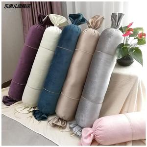 美容院脚枕高端圆柱糖果枕按摩床垫脚枕头含芯可拆洗靠枕长条多