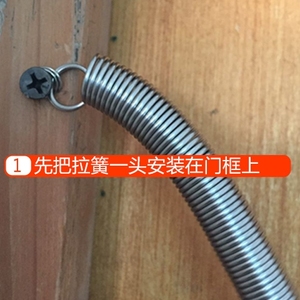 不锈钢拉门拉簧弹簧式闭门器拉簧式闭门器防蚊蝇门簧自动关门弹簧