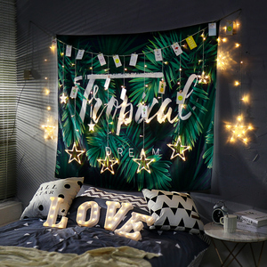 ins火烈鸟挂布少女心墙面装饰品女生房间卧室墙壁挂件墙上背景布