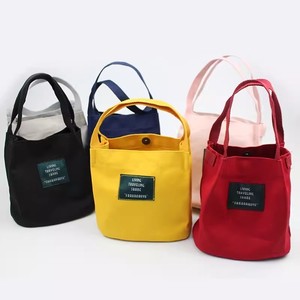 带饭帆布饭盒包手提袋通勤斜挎水桶包便当包零钱包零食袋环保袋