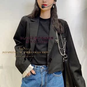 丁螺gn女装2021秋季新款宽松时尚短款外套86787