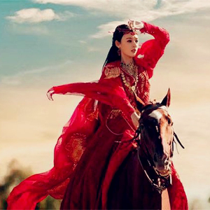 东宫小枫同款红色古装九公主汉服武侠女侠演出服草原骑马郡主服装