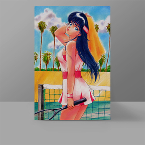 网球女神鲇川圆装饰画橙路高清印刷经典动漫漫画无框挂画