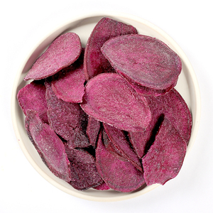 洋蔬蔬紫薯片番薯条120g即食休闲脱水脆片红薯干代餐小零食