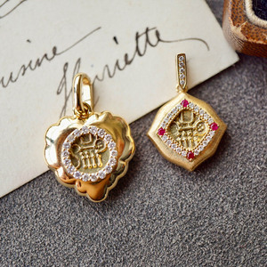 fendey淘宝印度科钦邦转运小金币戒指古董币18k金镶嵌定制珠宝首饰0