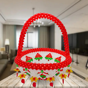 手工串珠吊坠果篮开业乔迁送礼花篮装饰收纳工艺品饰品摆件成品