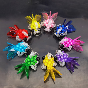 diy手工串珠金鱼钥匙扣大眼鱼小挂件材料包可爱挂饰广告促销礼品