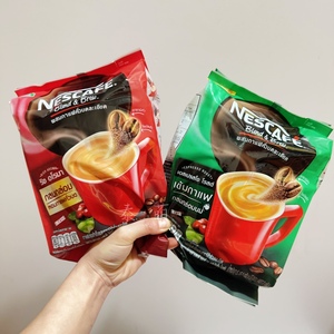 泰国雀巢咖啡原装本土泰文版浓香咖啡提神卡布奇诺速溶咖啡芳香浓