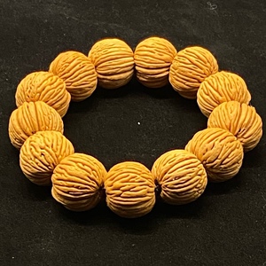 树皮纹桃核手串竖纹桃核菩提子手把件男女文玩小核桃手持佛珠手链