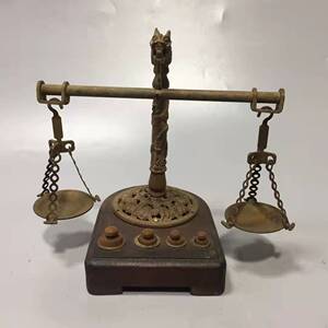 称心如意铜称中药称戥子称药材称克天平秤店铺开业礼品实用型摆件