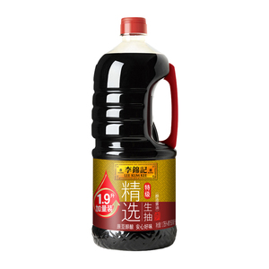 李锦记精选生抽1.9L实惠大桶装特级酿造酱油家用炒菜凉拌厨房调料
