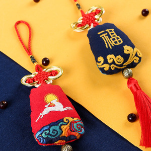 美岸女工平安福刺绣diy手工自绣材料包制作荷包平安符护身符绣品