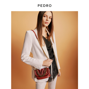 pedro链条包女包褶皱翻盖手提包迷你斜挎包pw2-76390063