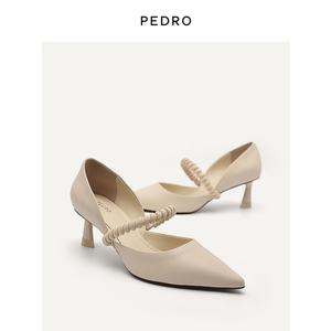 pedro高跟鞋女鞋扭绳绊带饰尖头单鞋pw1-26760007