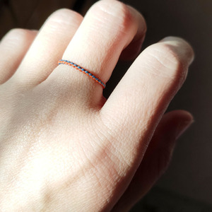 戒指女绳子编织的指环