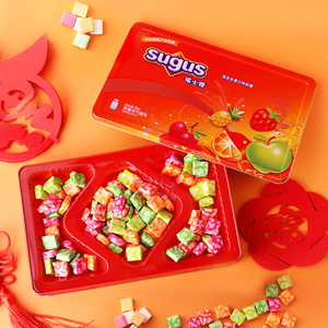 瑞士糖Sugus混合水果口味软糖413g盒装儿童休闲零食糖果婚庆喜糖